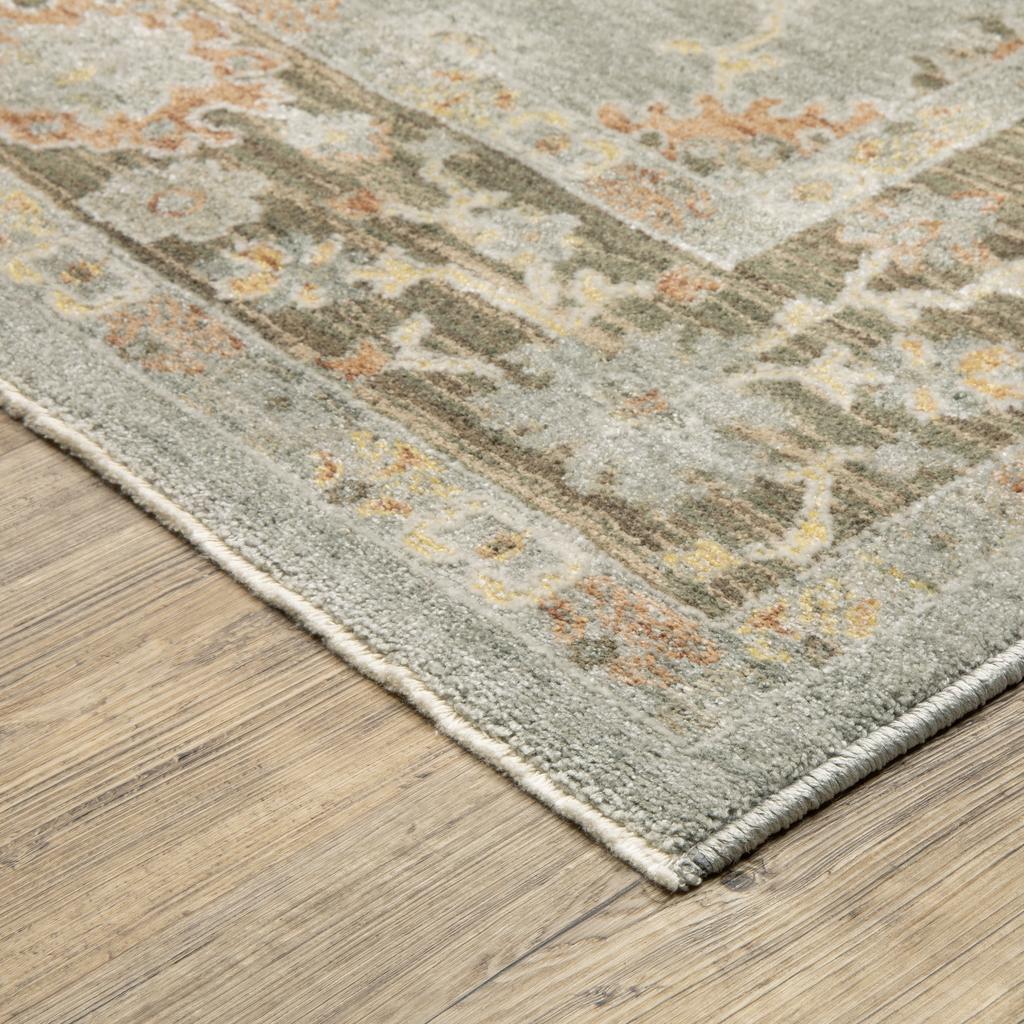 Oriental Weavers Keaton KEA05 Blue Rectangle Indoor Runner Oriental Pattern-