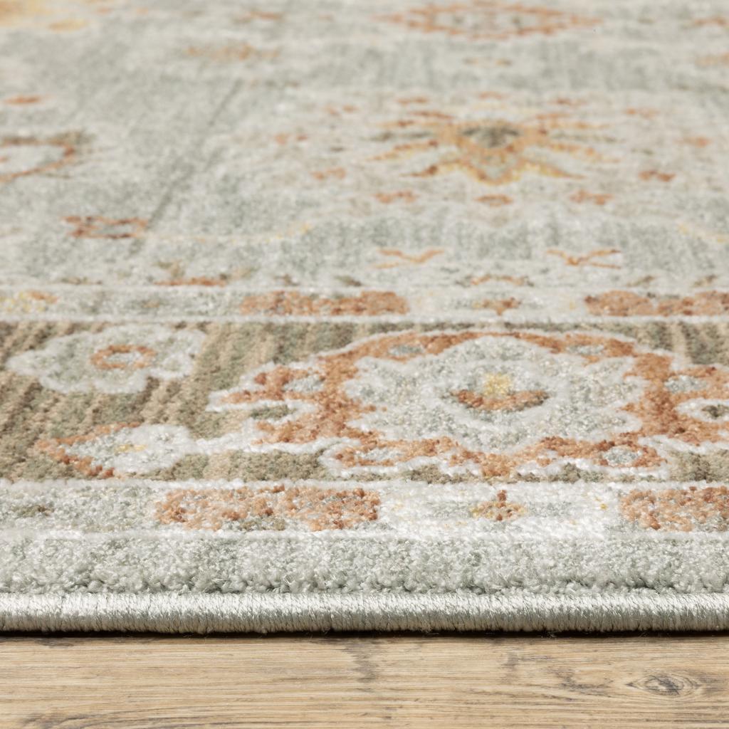 Oriental Weavers Keaton KEA05 Blue Rectangle Indoor Runner Oriental Pattern-