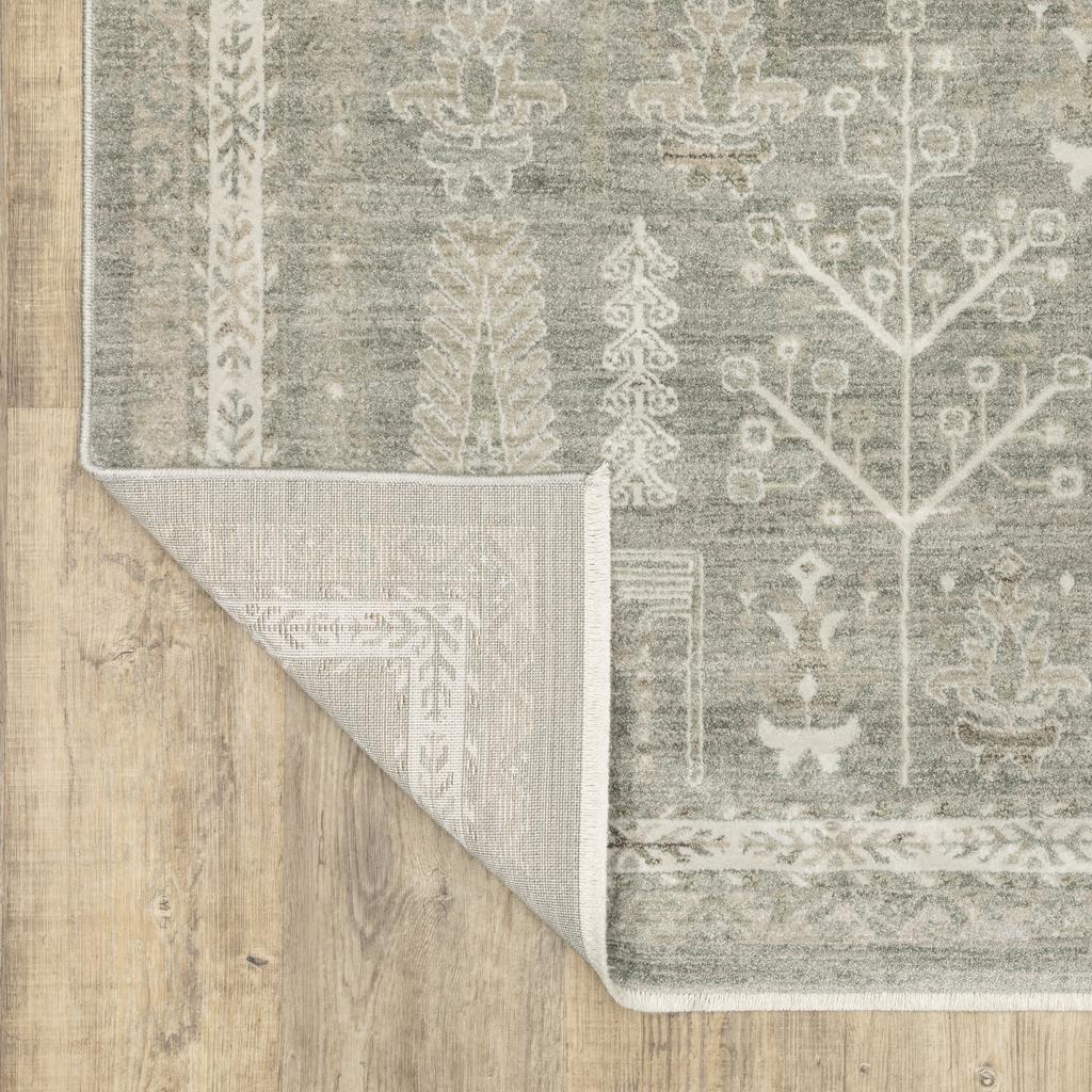 Oriental Weavers Keaton KEA07 Green Rectangle Indoor Runner Oriental Pattern-