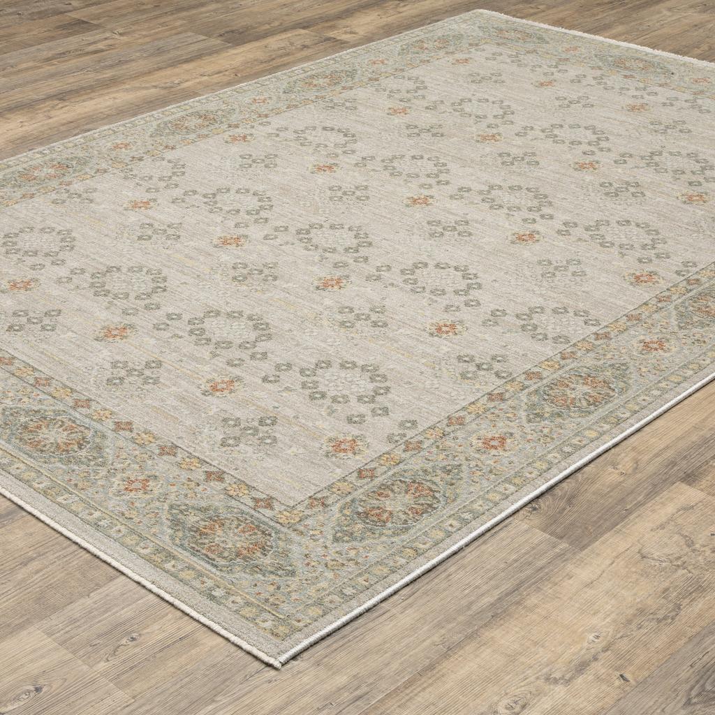 Oriental Weavers Keaton KEA09 Beige Rectangle Indoor Area Rug Oriental Pattern-