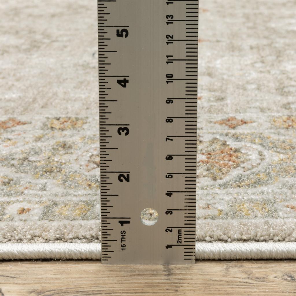 Oriental Weavers Keaton KEA09 Beige Rectangle Indoor Area Rug Oriental Pattern-