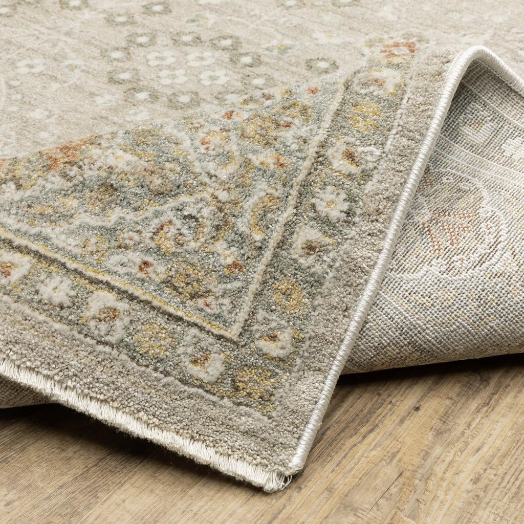 Oriental Weavers Keaton KEA09 Beige Rectangle Indoor Area Rug Oriental Pattern-