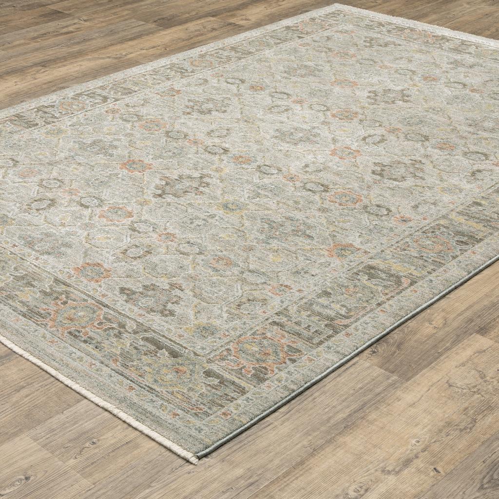 Oriental Weavers Keaton KEA10 Beige Rectangle Indoor Area Rug Oriental Pattern-