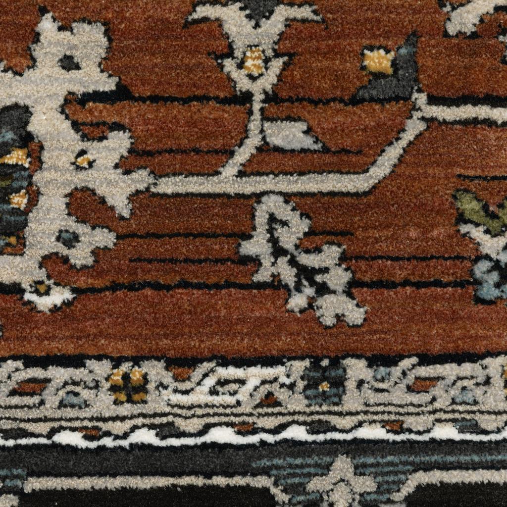 Oriental Weavers Keira KEI05 Rust Rectangle Indoor Area Rug Oriental Pattern-