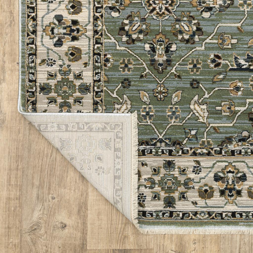 Oriental Weavers Keira KEI07 Blue Rectangle Indoor Area Rug Floral Pattern-