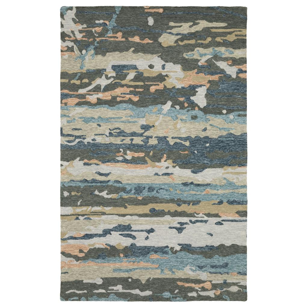 Oriental Weavers Kipton KIP01 Grey Rectangle Indoor Area Rug Abstract Pattern-