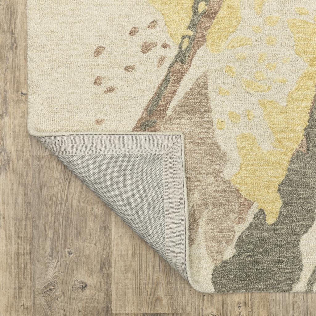 Oriental Weavers Kipton KIP02 Beige Rectangle Indoor Area Rug Abstract Pattern-