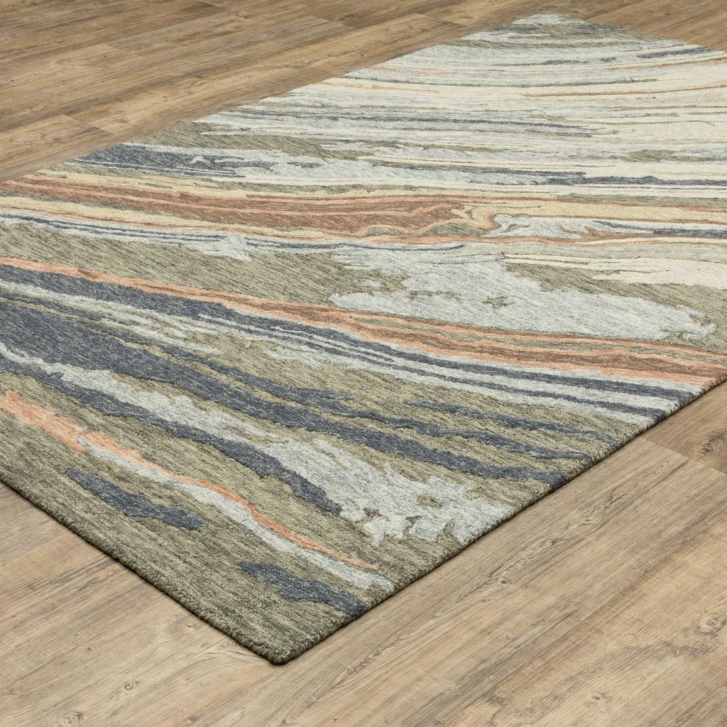 Oriental Weavers Kipton KIP04 Grey Rectangle Indoor Area Rug Abstract Pattern-