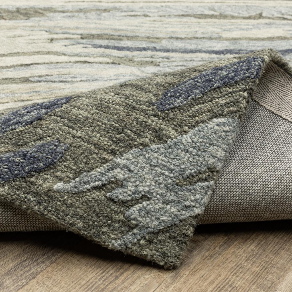 Oriental Weavers Kipton KIP04 Grey Rectangle Indoor Area Rug Abstract Pattern-