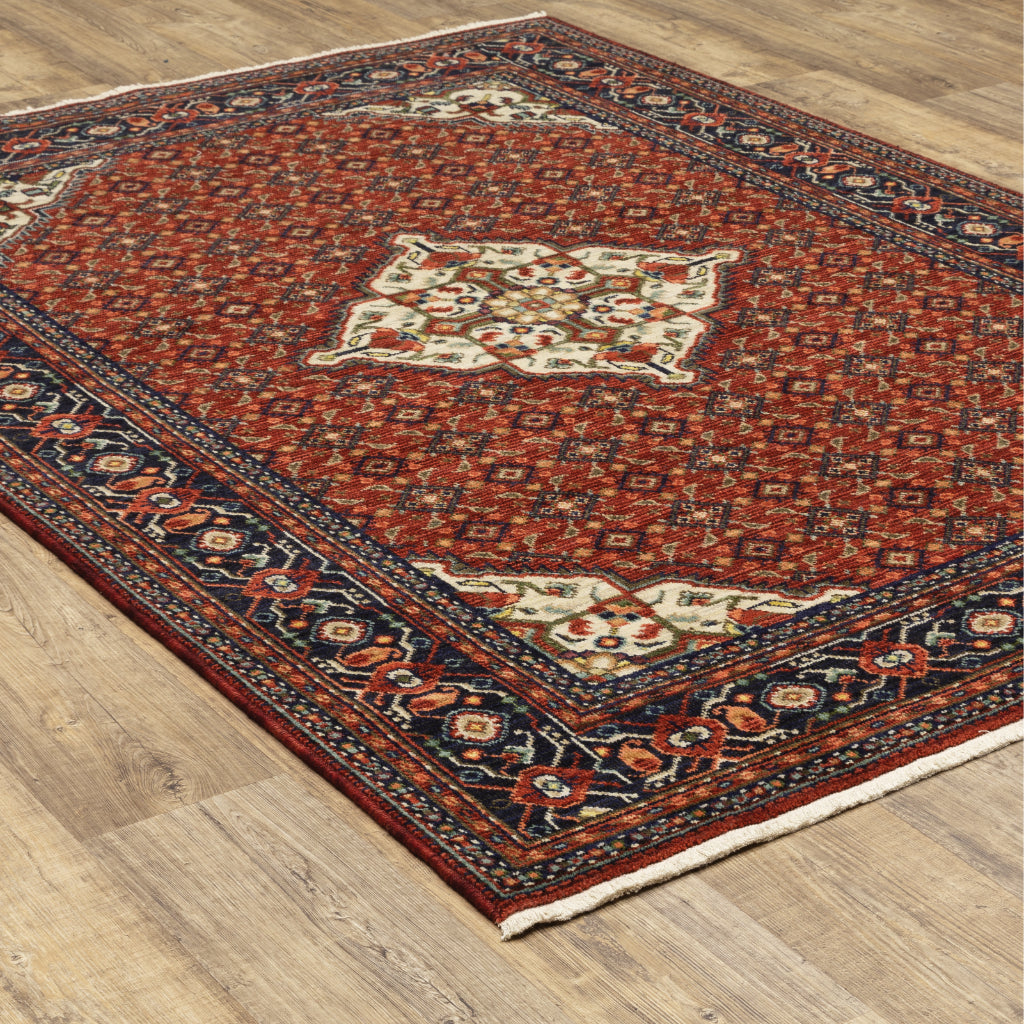Oriental Weavers Lilihan 001C6 Multicolor Rectangle Indoor Area Rug - Soft & Durable Low Pile Rug with Medallion Design-