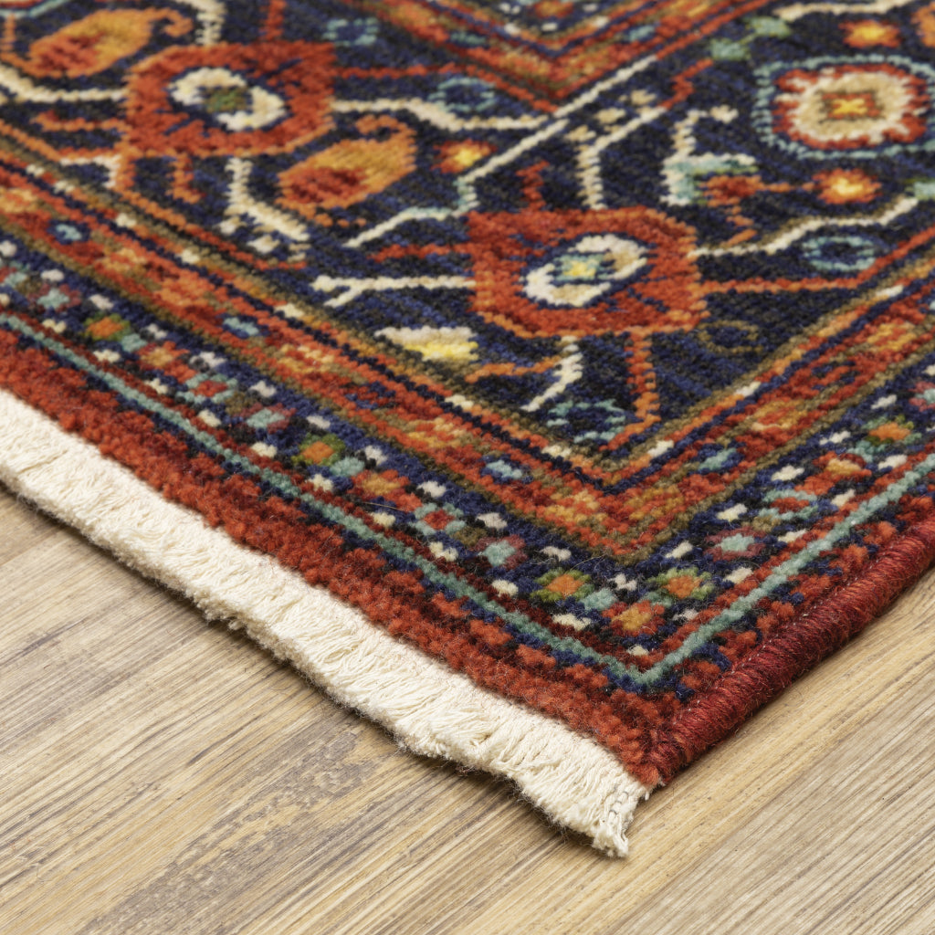 Oriental Weavers Lilihan 001C6 Multicolor Rectangle Indoor Area Rug - Soft & Durable Low Pile Rug with Medallion Design-