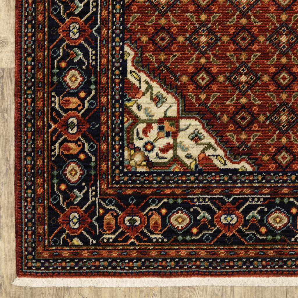 Oriental Weavers Lilihan 001C6 Multicolor Rectangle Indoor Runner - Soft & Durable Low Pile Rug with Medallion Design-