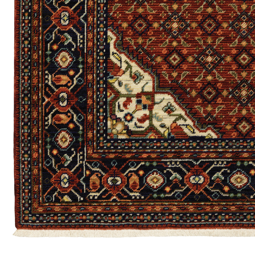 Oriental Weavers Lilihan 001C6 Multicolor Rectangle Indoor Runner - Soft & Durable Low Pile Rug with Medallion Design-