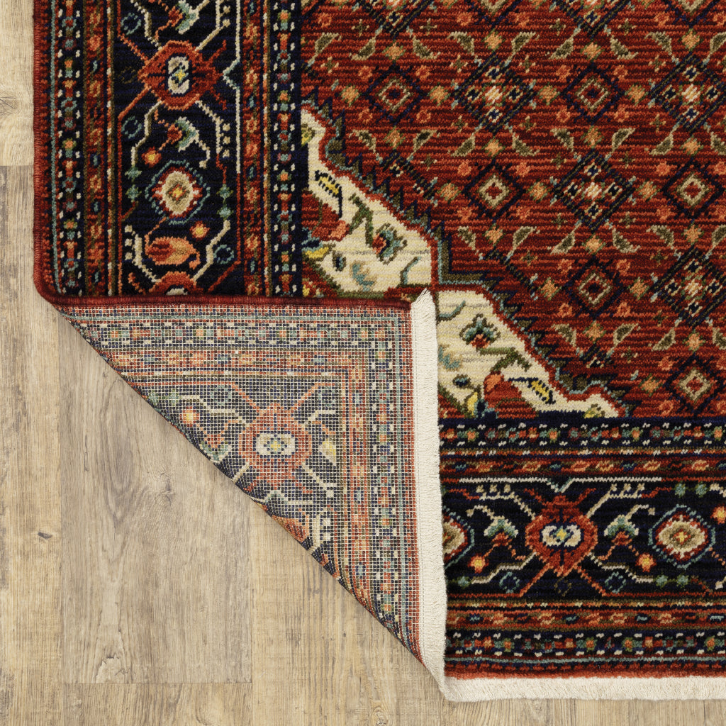 Oriental Weavers Lilihan 001C6 Multicolor Rectangle Indoor Runner - Soft & Durable Low Pile Rug with Medallion Design-