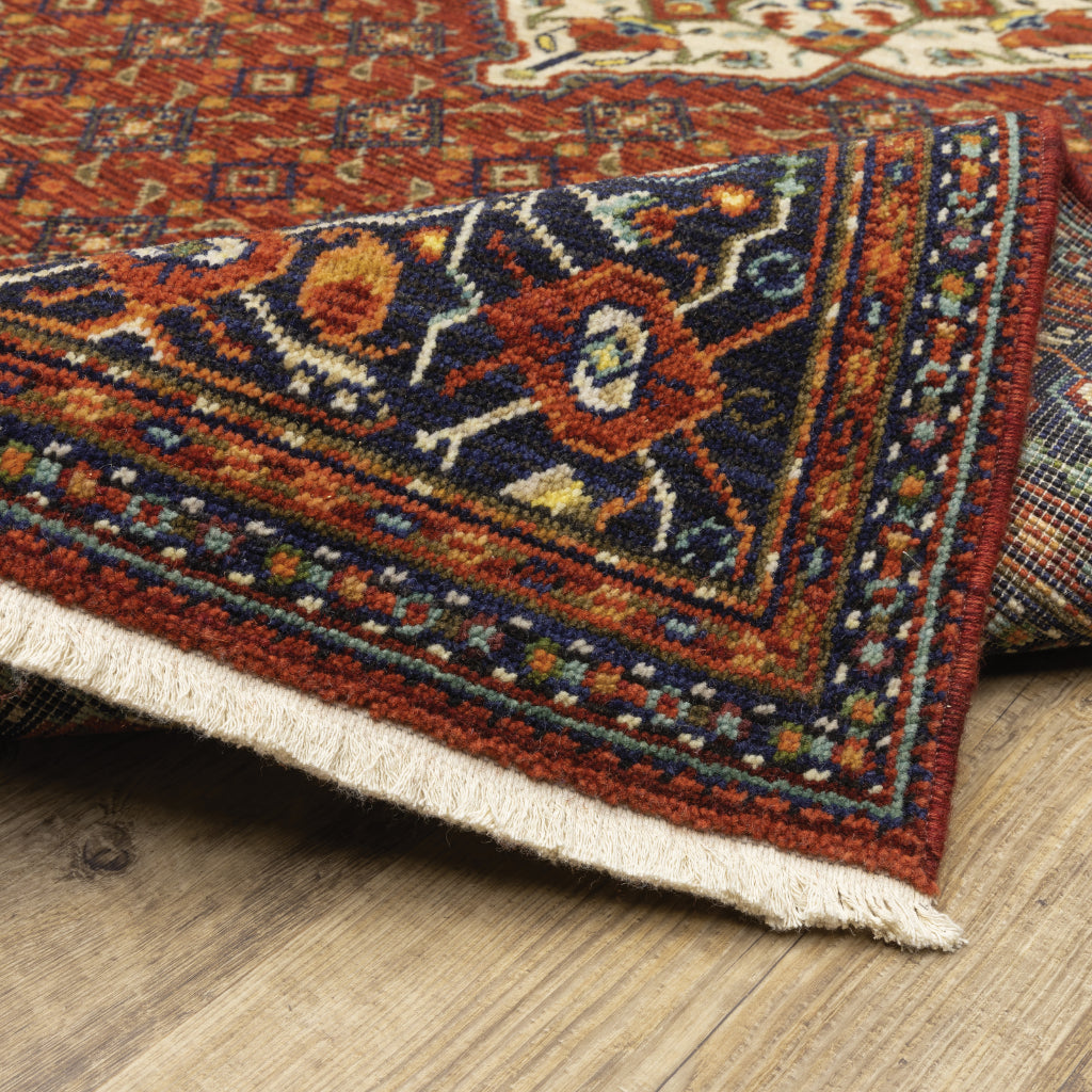 Oriental Weavers Lilihan 001C6 Multicolor Rectangle Indoor Runner - Soft & Durable Low Pile Rug with Medallion Design-