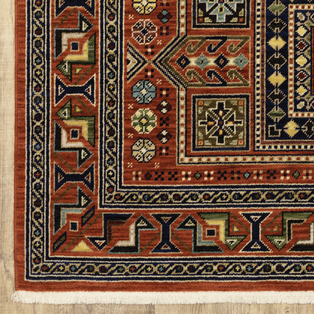 Oriental Weavers Lilihan 002C6 Multicolor Rectangle Indoor Runner - Soft & Durable Low Pile Rug with Geometric Design-