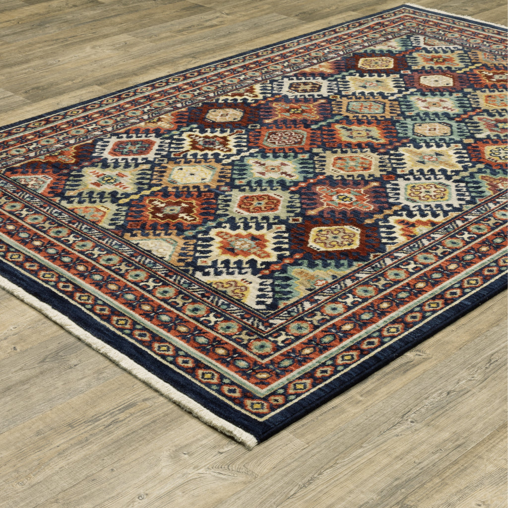 Oriental Weavers Lilihan 003B6 Multicolor Rectangle Indoor Area Rug - Soft & Durable Low Pile Rug with Tribal Design-
