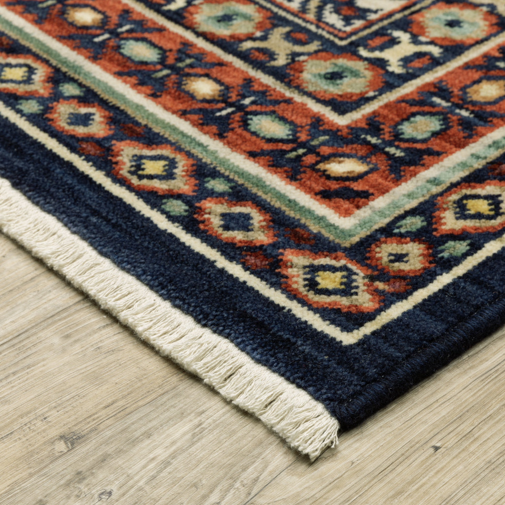 Oriental Weavers Lilihan 003B6 Multicolor Rectangle Indoor Area Rug - Soft & Durable Low Pile Rug with Tribal Design-