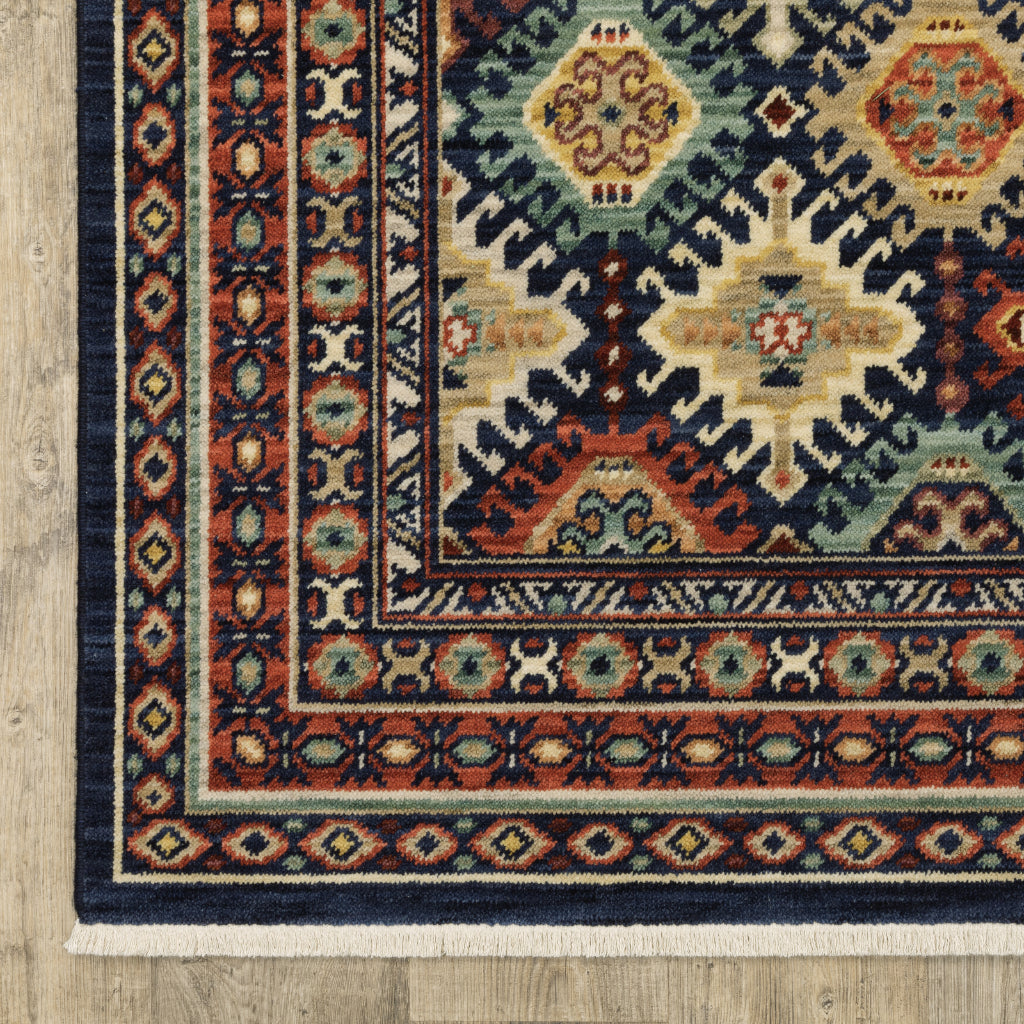 Oriental Weavers Lilihan 003B6 Multicolor Rectangle Indoor Area Rug - Soft & Durable Low Pile Rug with Tribal Design-
