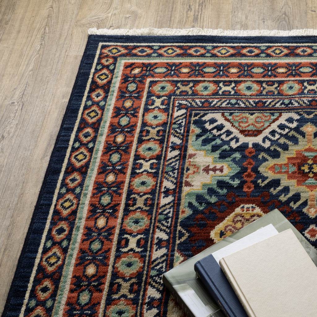 Oriental Weavers Lilihan 003B6 Multicolor Rectangle Indoor Area Rug - Soft & Durable Low Pile Rug with Tribal Design-