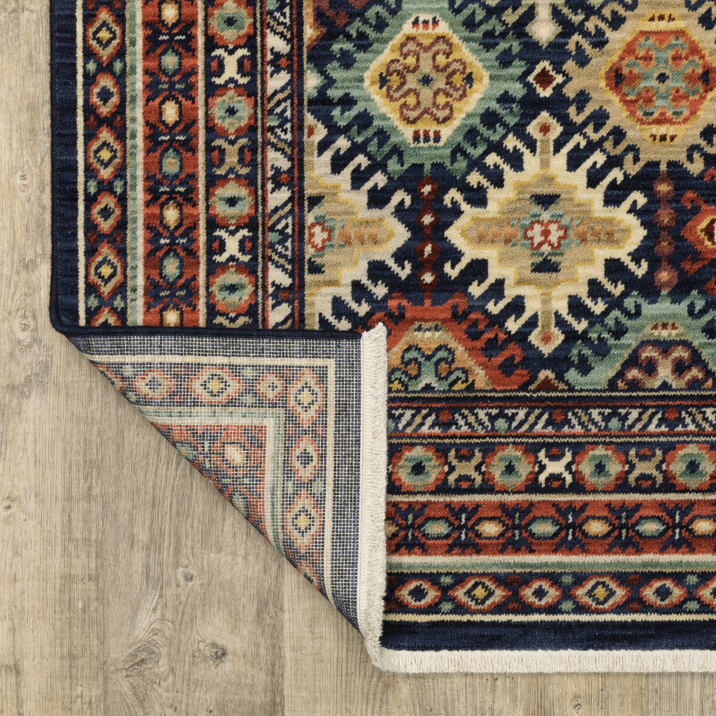 Oriental Weavers Lilihan 003B6 Multicolor Rectangle Indoor Area Rug - Soft & Durable Low Pile Rug with Tribal Design-