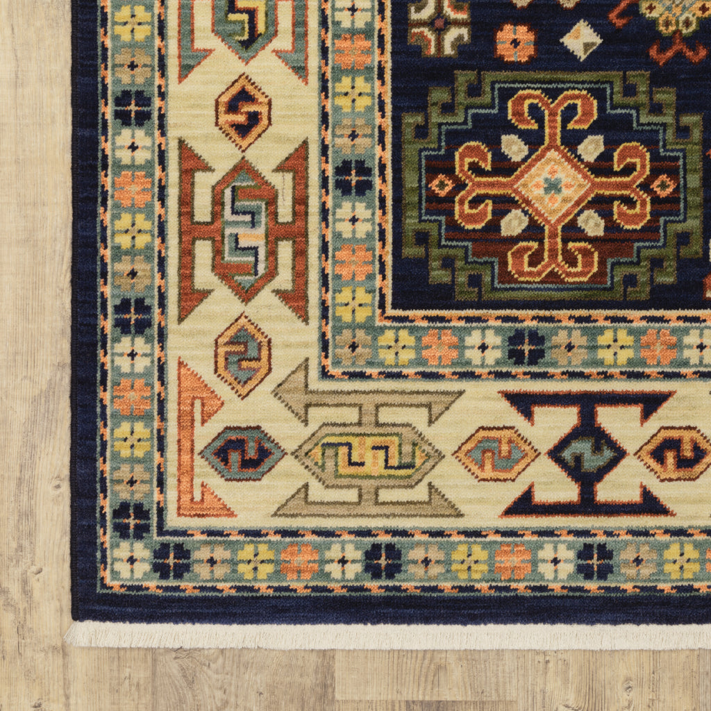 Oriental Weavers Lilihan 041H6 Multicolor Rectangle Indoor Area Rug - Soft & Durable Low Pile Rug with Medallion Design-