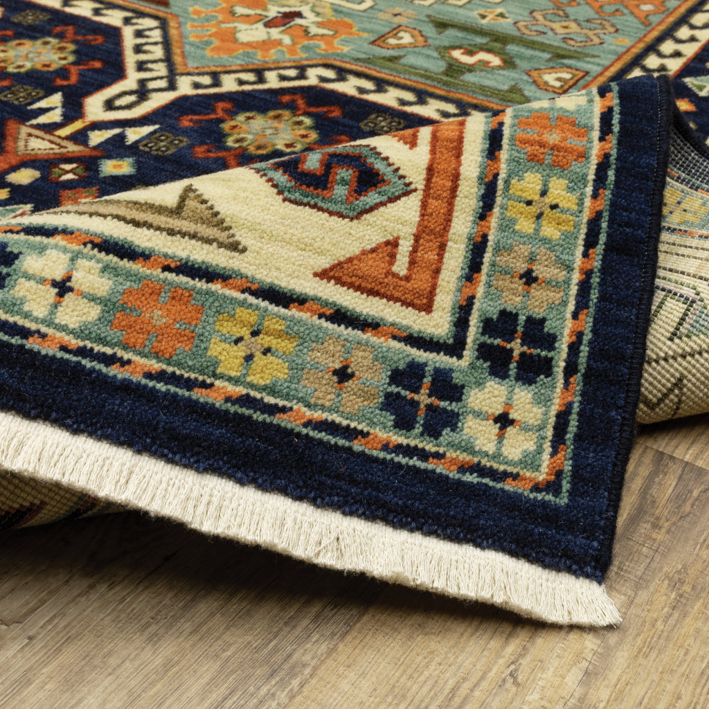 Oriental Weavers Lilihan 041H6 Multicolor Rectangle Indoor Runner - Soft & Durable Low Pile Rug with Medallion Design-