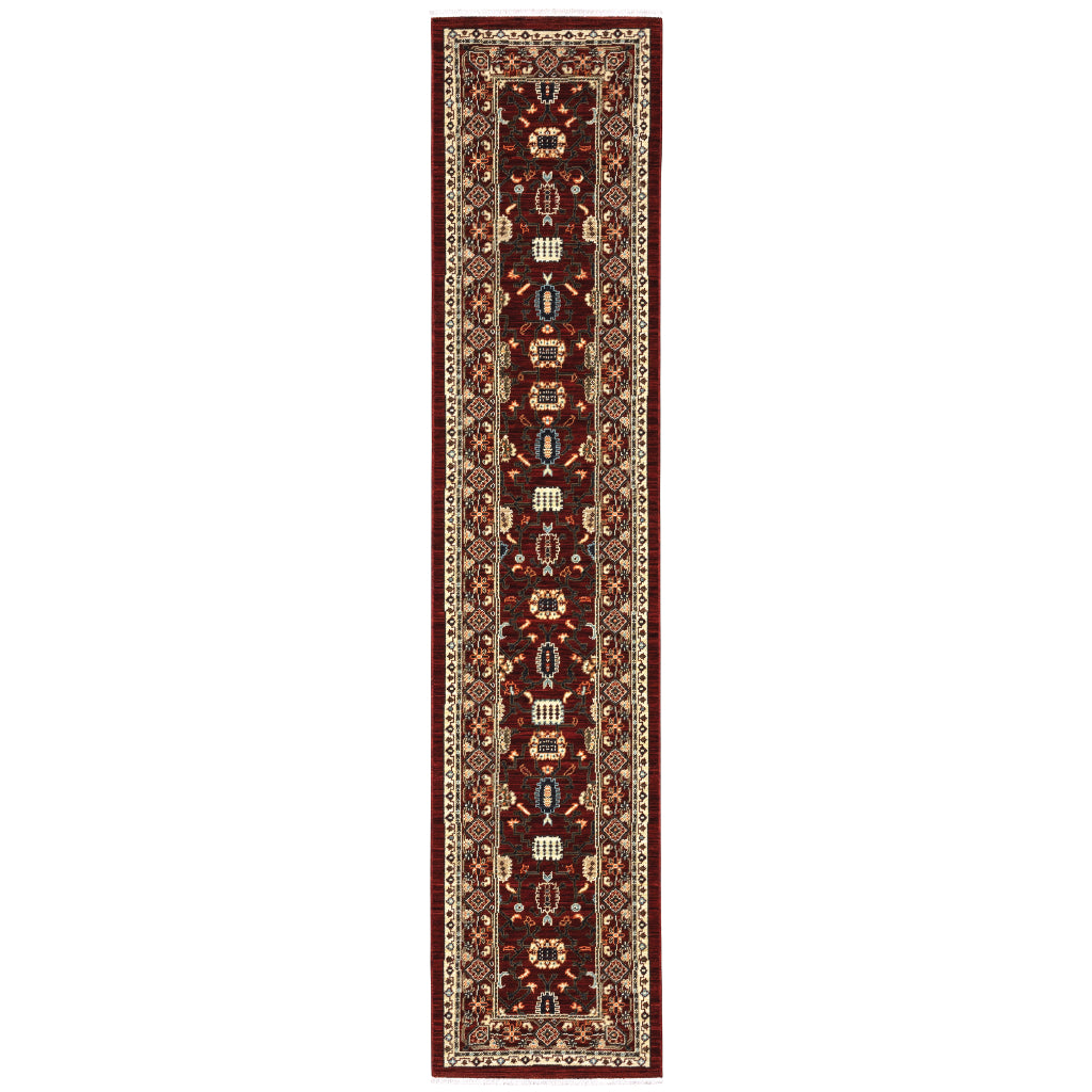Oriental Weavers Lilihan 043S6 Multicolor Rectangle Indoor Runner - Soft & Durable Low Pile Rug with Oriental Design-