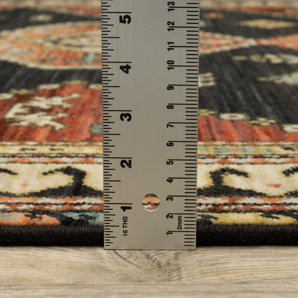 Oriental Weavers Lilihan 051K6 Multicolor Rectangle Indoor Area Rug - Soft & Durable Low Pile Rug with Medallion Design-