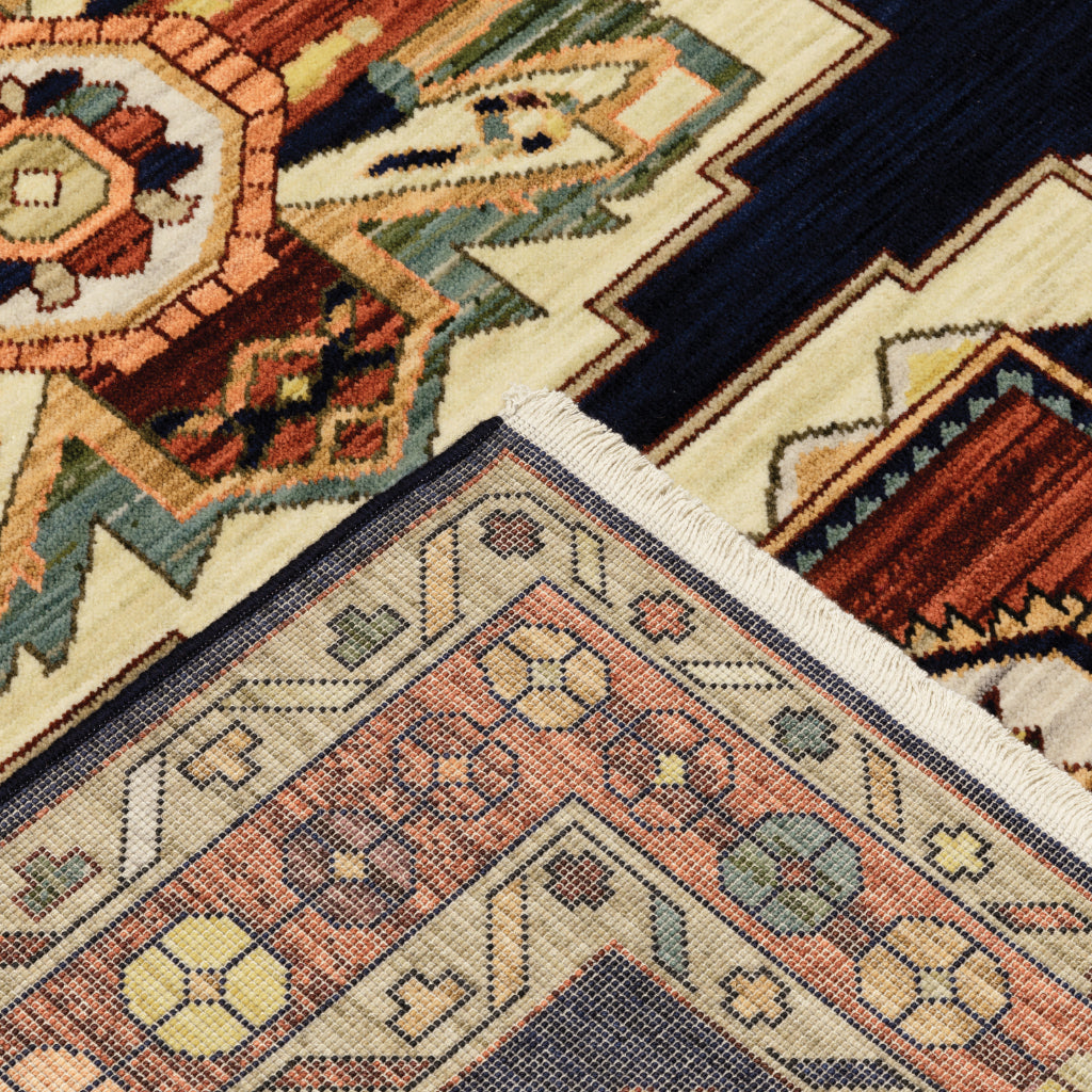 Oriental Weavers Lilihan 090B6 Multicolor Rectangle Indoor Area Rug - Soft & Durable Low Pile Rug with Oriental Design-