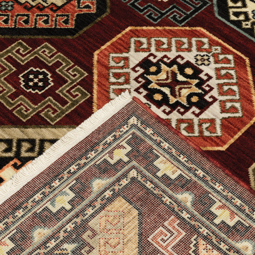 Oriental Weavers Lilihan 091R6 Multicolor Rectangle Indoor Runner - Soft & Durable Low Pile Rug with Geometric Design-