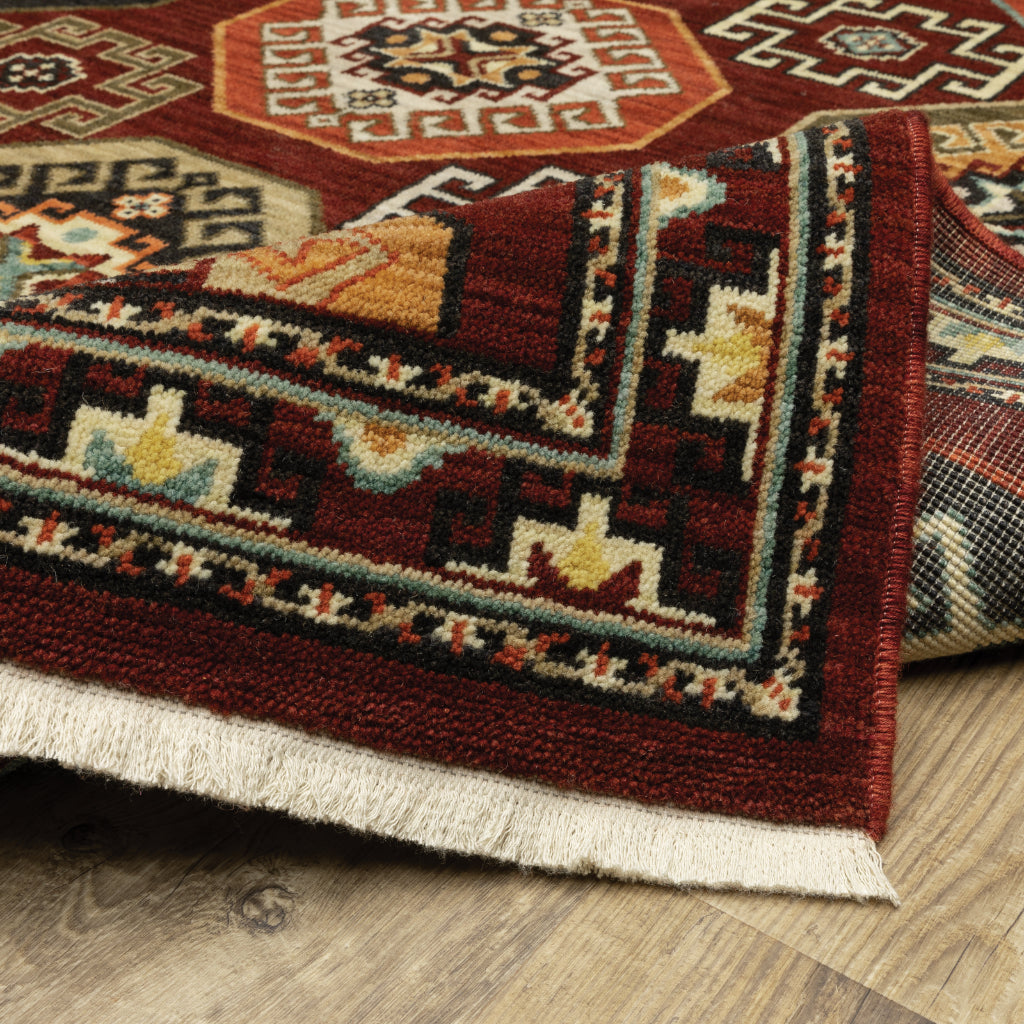 Oriental Weavers Lilihan 091R6 Multicolor Rectangle Indoor Runner - Soft & Durable Low Pile Rug with Geometric Design-