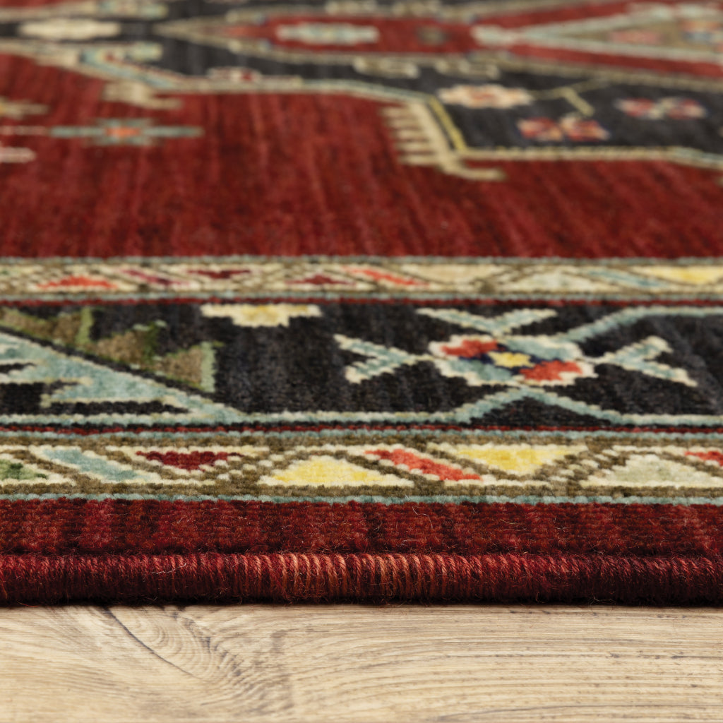 Oriental Weavers Lilihan 092R6 Multicolor Rectangle Indoor Runner - Soft & Durable Low Pile Rug with Medallion Design-