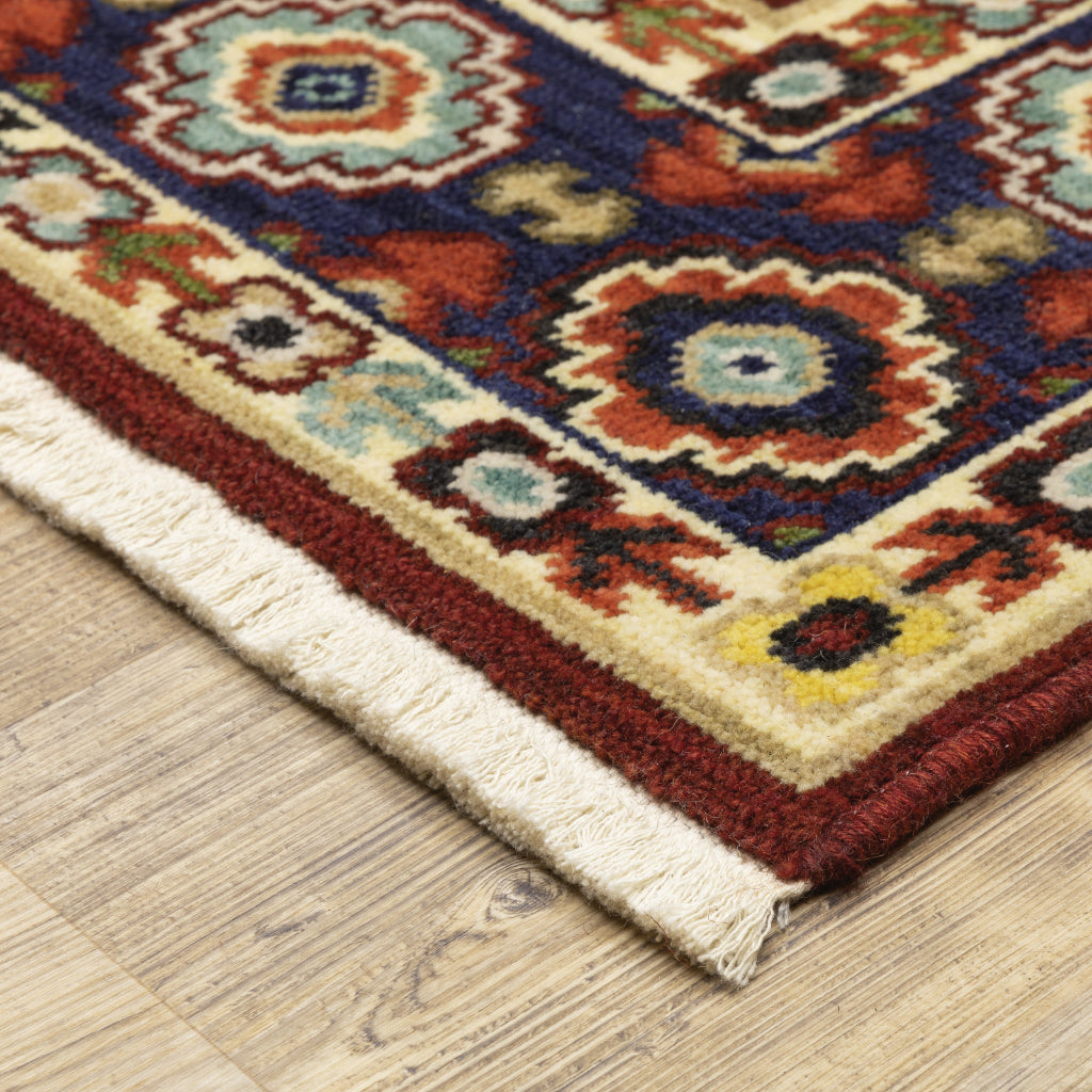 Oriental Weavers Lilihan 1802W Multicolor Rectangle Indoor Area Rug - Soft & Durable Low Pile Rug with Oriental Design-