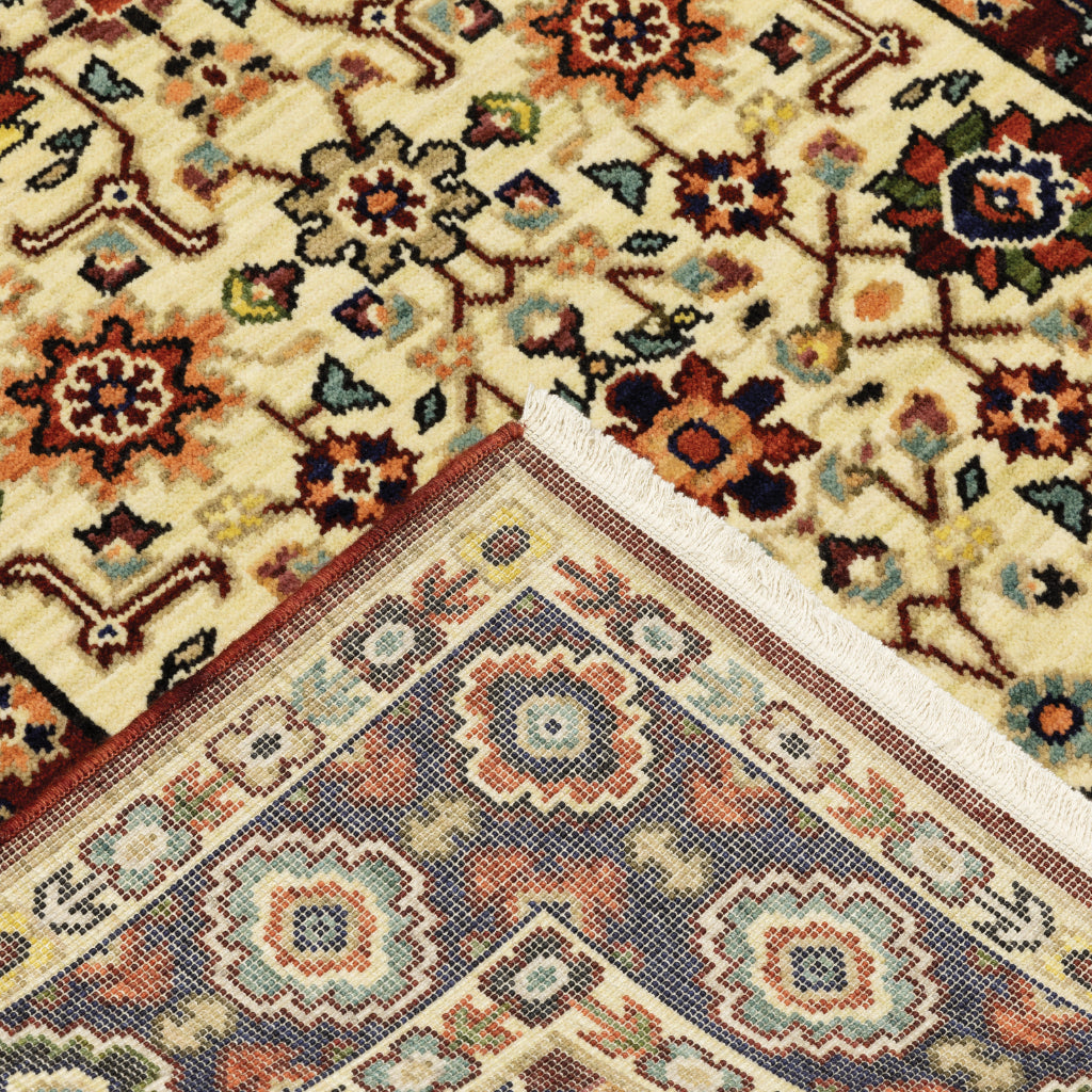 Oriental Weavers Lilihan 1802W Multicolor Rectangle Indoor Runner - Soft & Durable Low Pile Rug with Oriental Design-