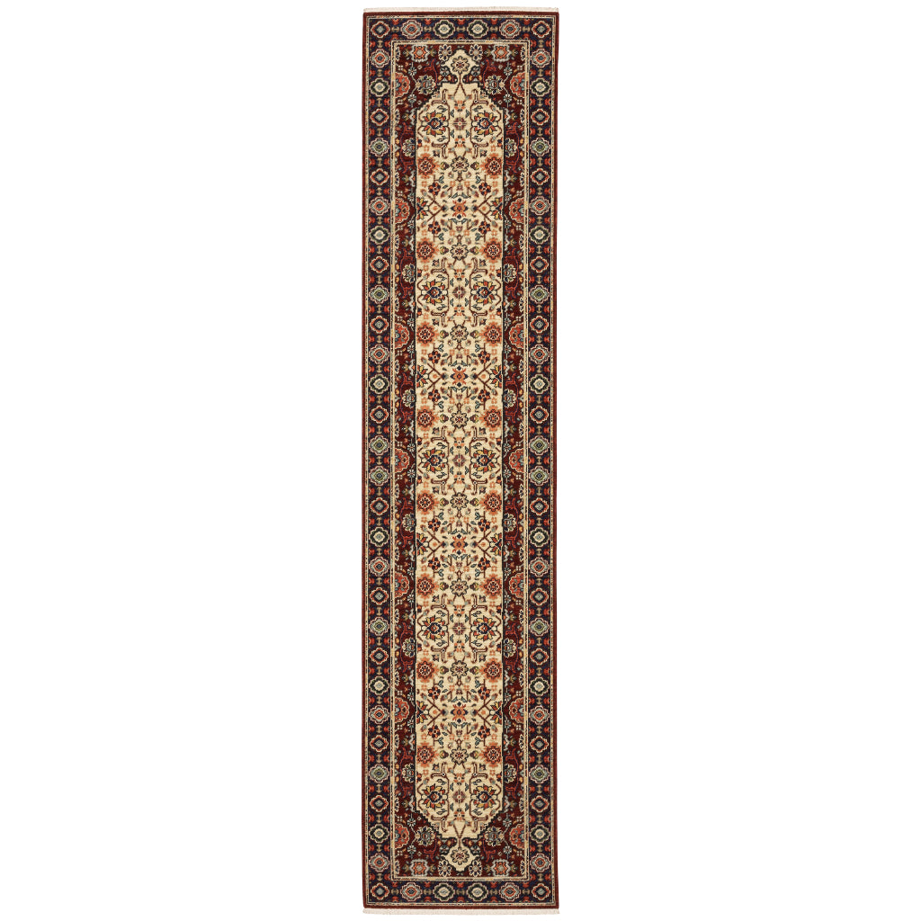 Oriental Weavers Lilihan 1802W Multicolor Rectangle Indoor Runner - Soft & Durable Low Pile Rug with Oriental Design-