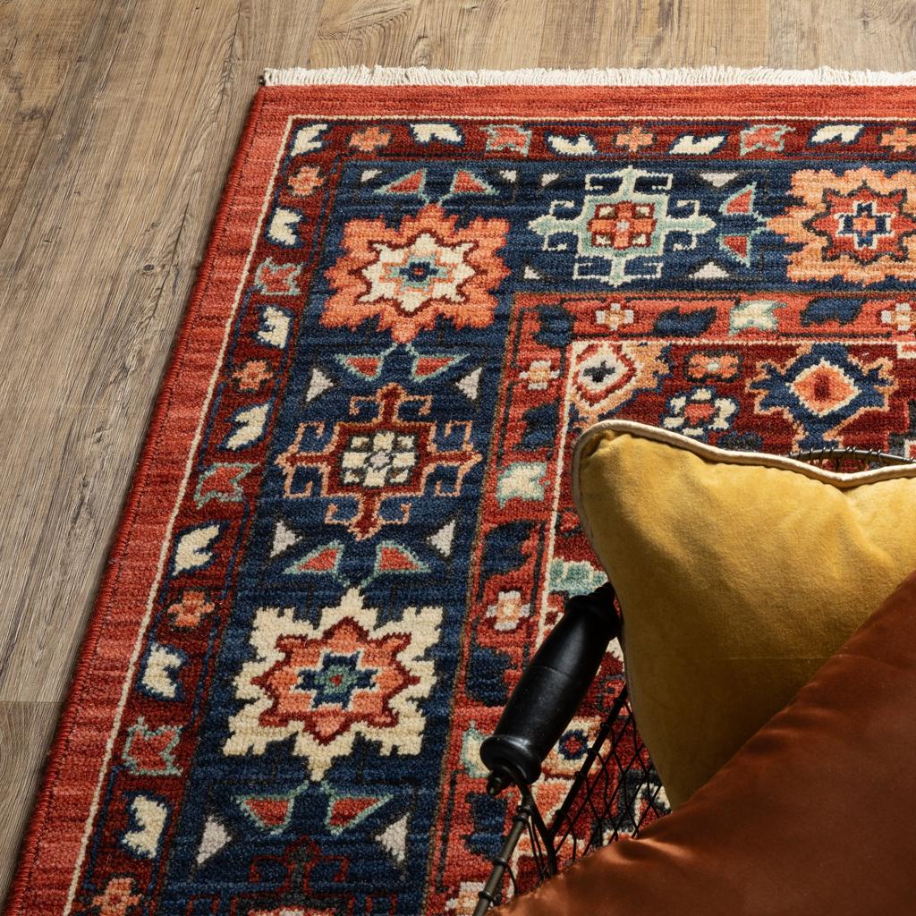 Oriental Weavers Lilihan 2061V Multicolor Rectangle Indoor Runner - Soft & Durable Low Pile Rug with Medallion Design-