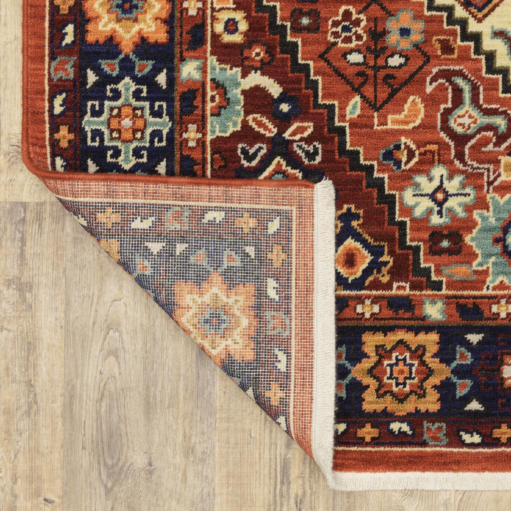 Oriental Weavers Lilihan 2061V Multicolor Rectangle Indoor Runner - Soft & Durable Low Pile Rug with Medallion Design-