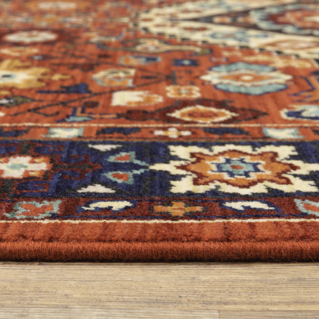 Oriental Weavers Lilihan 2061V Multicolor Rectangle Indoor Runner - Soft & Durable Low Pile Rug with Medallion Design-