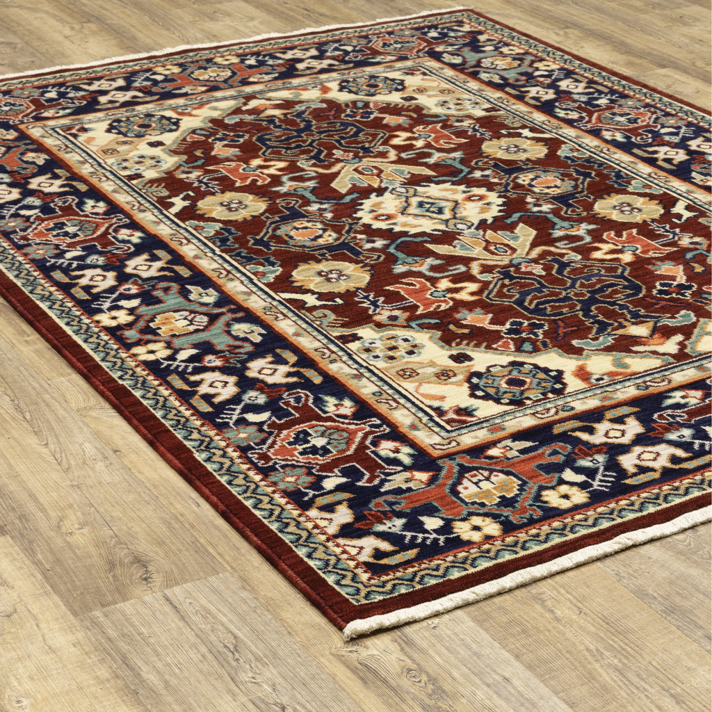 Oriental Weavers Lilihan 2062R Multicolor Rectangle Indoor Area Rug - Soft & Durable Low Pile Rug with Oriental Design-