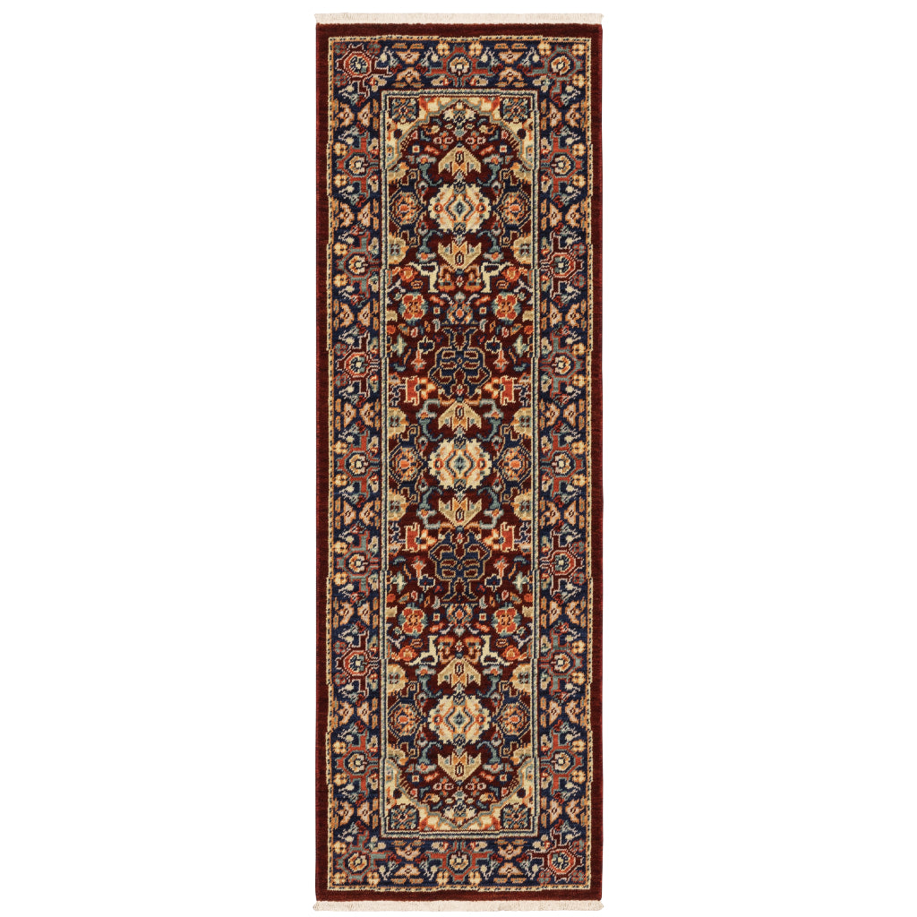 Oriental Weavers Lilihan 2062R Multicolor Rectangle Indoor Runner - Soft & Durable Low Pile Rug with Oriental Design-