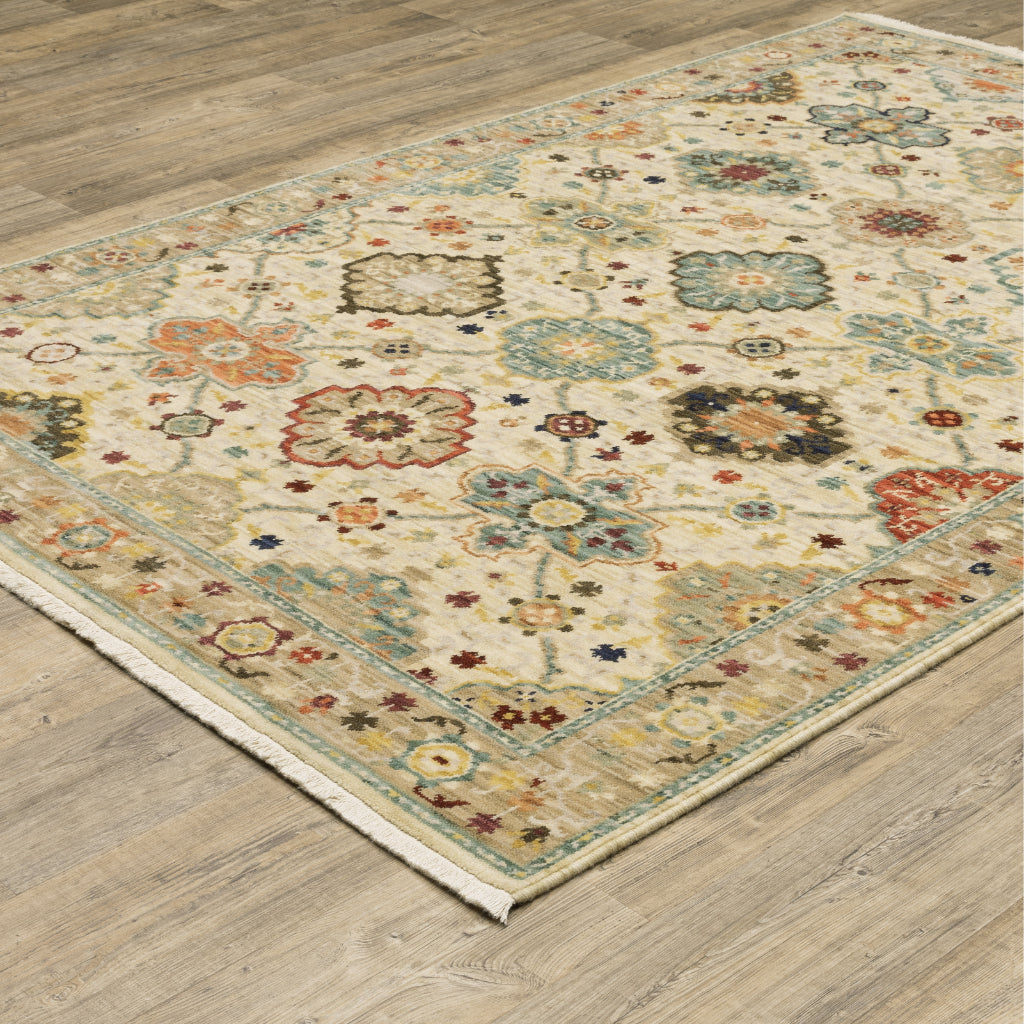 Oriental Weavers Lilihan 4601W Multicolor Rectangle Indoor Area Rug - Soft & Durable Low Pile Rug with Oriental Design-