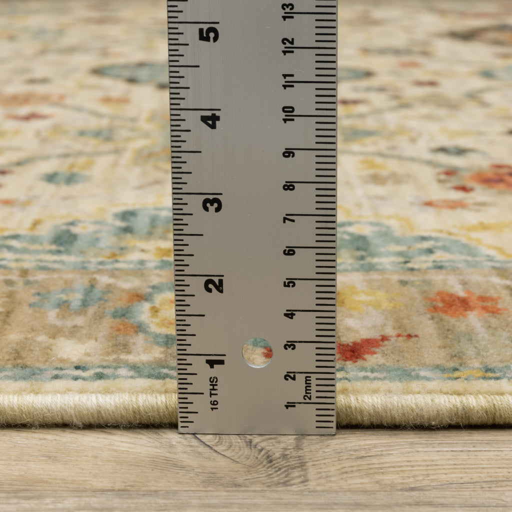 Oriental Weavers Lilihan 4601W Multicolor Rectangle Indoor Area Rug - Soft & Durable Low Pile Rug with Oriental Design-