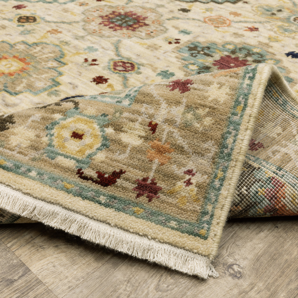 Oriental Weavers Lilihan 4601W Multicolor Rectangle Indoor Area Rug - Soft & Durable Low Pile Rug with Oriental Design-