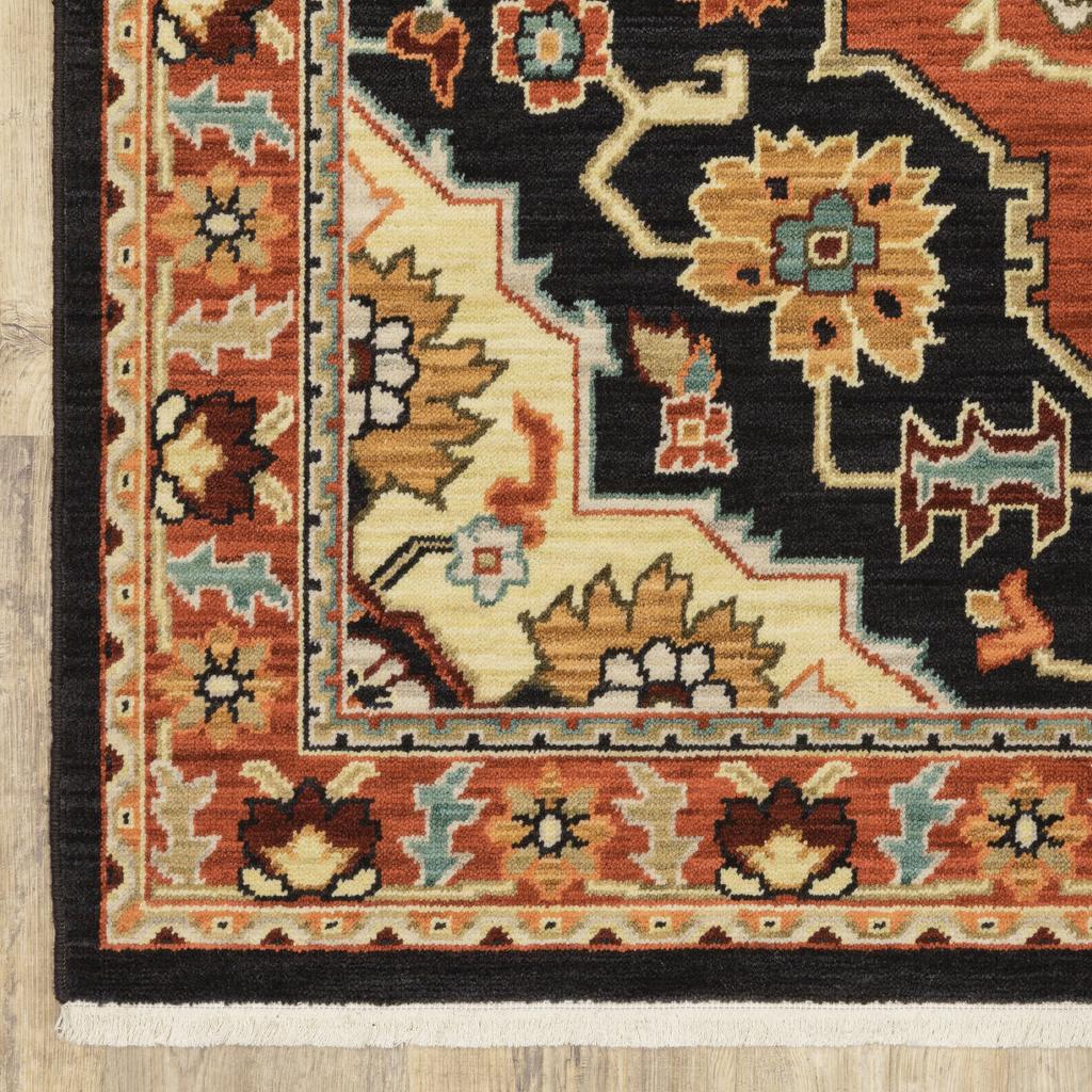 Oriental Weavers Lilihan 4929A Multicolor Rectangle Indoor Runner - Soft & Durable Low Pile Rug with Medallion Design-