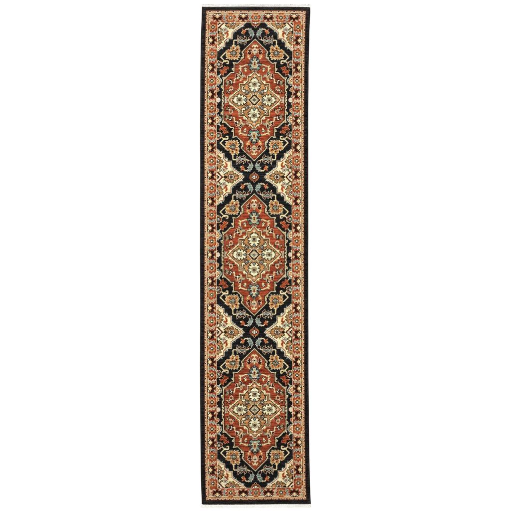 Oriental Weavers Lilihan 4929A Multicolor Rectangle Indoor Runner - Soft & Durable Low Pile Rug with Medallion Design-
