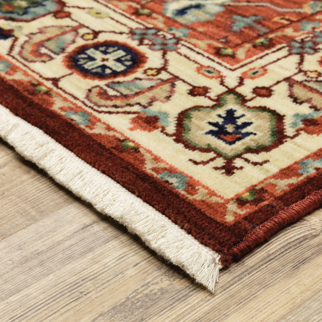 Oriental Weavers Lilihan 5502C Multicolor Rectangle Indoor Area Rug - Soft & Durable Low Pile Rug with Medallion Design-
