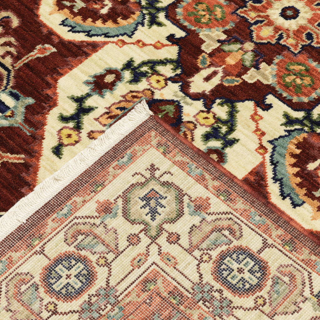Oriental Weavers Lilihan 5502C Multicolor Rectangle Indoor Runner - Soft & Durable Low Pile Rug with Medallion Design-