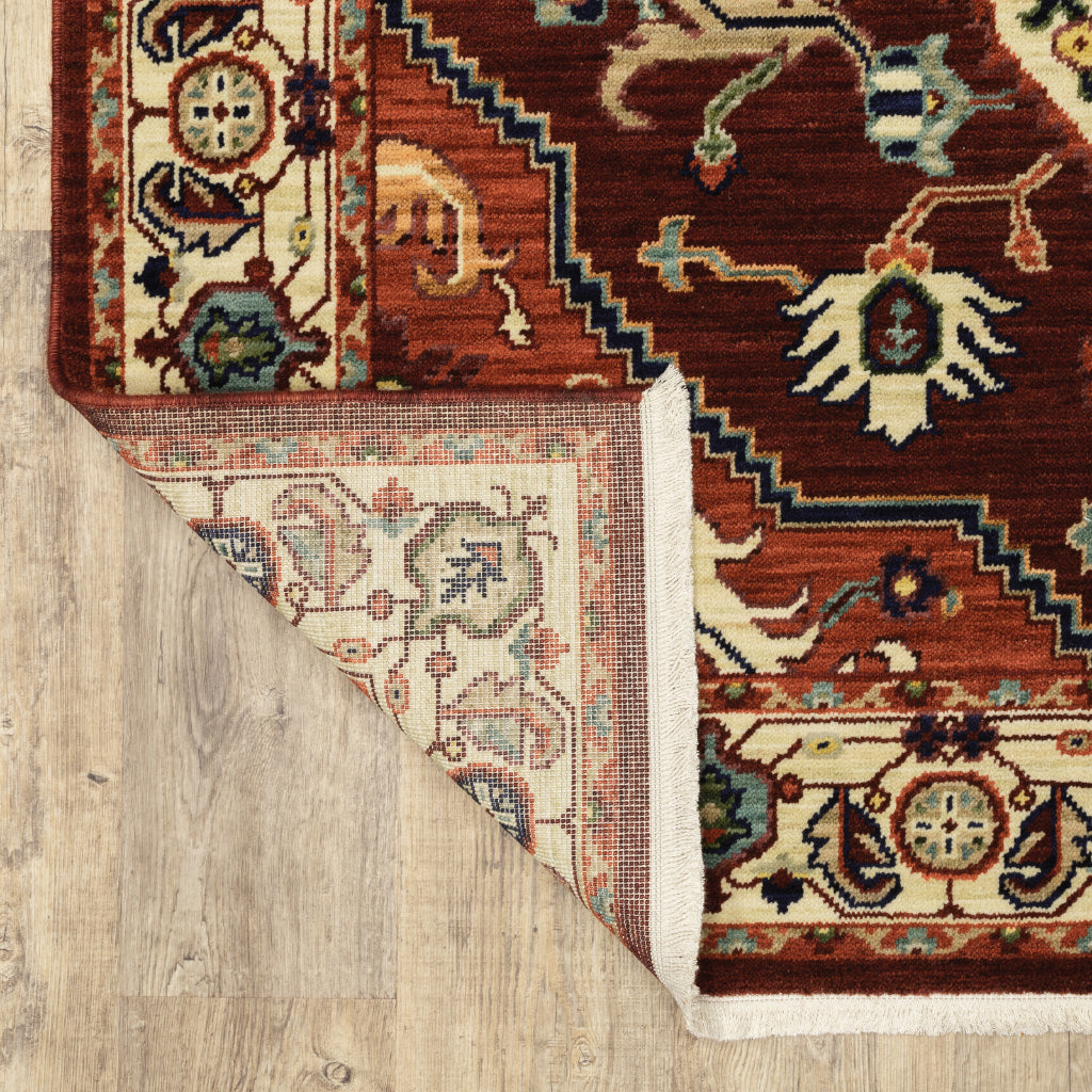 Oriental Weavers Lilihan 5502C Multicolor Rectangle Indoor Runner - Soft & Durable Low Pile Rug with Medallion Design-