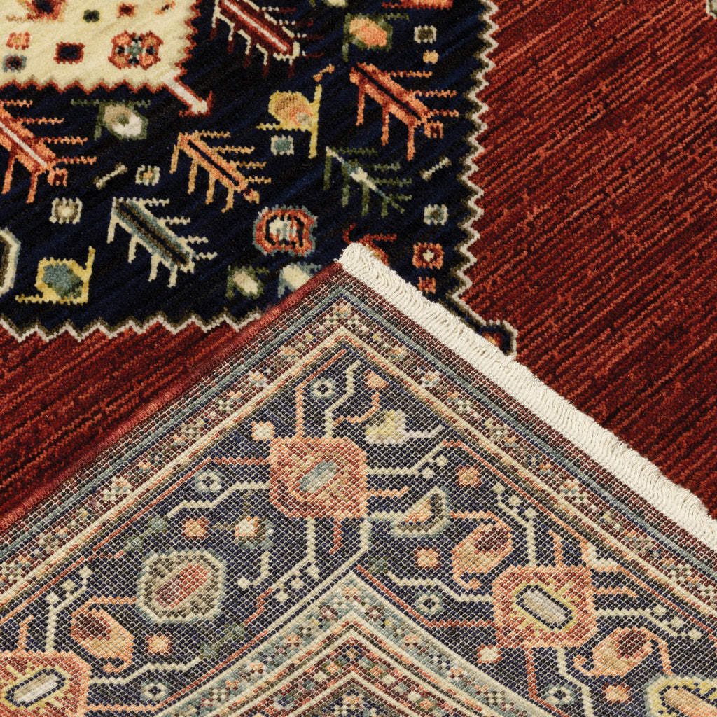 Oriental Weavers Lilihan 5503M Multicolor Rectangle Indoor Runner - Soft & Durable Low Pile Rug with Medallion Design-